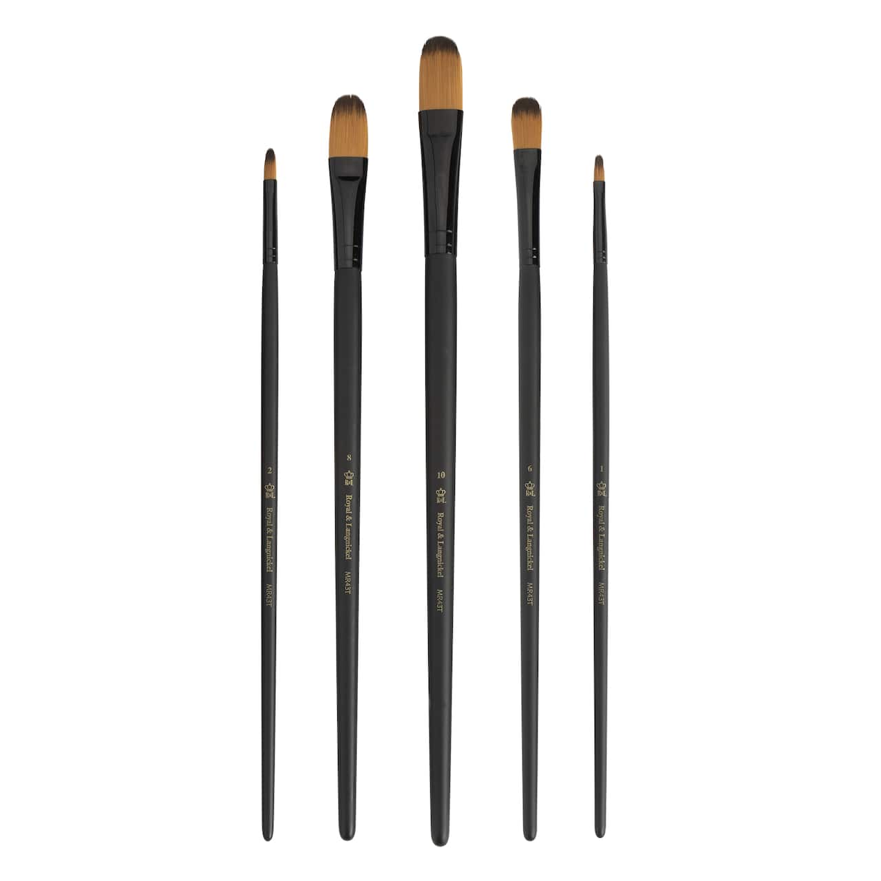 12 Packs: 5 ct. (60 total) Royal & Langnickel® Essentials™ Filbert Brush Set
